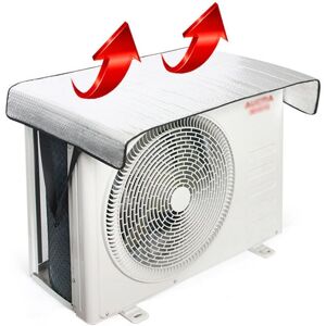 SERBIA Couverture Extérieure du Climatiseur, Couverture Extérieure, Film D'isolation Thermique en Feuille D'aluminium, Film à Bulles Double Couche (Noir,100 SERBIA Couverture Extérieure du Climatiseur, Couverture Extérieure, Film D'isolation Thermique en Feuille D'aluminium, Film à Bulles Double Couche (Noir,100