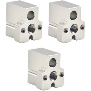 Tlily - CR10 Plated Copper Heated Block for 3D Printer Parts, Large Flow 3Pcs Tlily - CR10 Plated Copper Heated Block for 3D Printer Parts, Large Flow 3Pcs