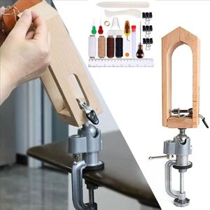 SANS MARQUE Craft Lacing Sewing Clamp Pony Horse Clamp, Leather Craft Lacing Sewing Clamp, Wooden Leather Sewing Tool Holding Clip, 29pcs Adjustable, 360° SANS MARQUE Craft Lacing Sewing Clamp Pony Horse Clamp, Leather Craft Lacing Sewing Clamp, Wooden Leather Sewing Tool Holding Clip, 29pcs Adjustable, 360°