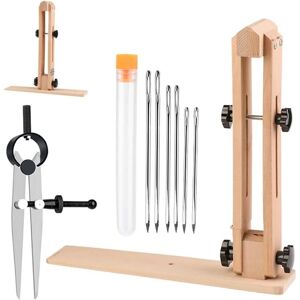 SANS MARQUE Craft Lacing Sewing Clamp Pony Horse Clamp, Leather Craft Lacing Sewing Clamp, Wooden Leather Sewing Tool Holding Clip, 9pcs Adjustable, for Holding SANS MARQUE Craft Lacing Sewing Clamp Pony Horse Clamp, Leather Craft Lacing Sewing Clamp, Wooden Leather Sewing Tool Holding Clip, 9pcs Adjustable, for Holding