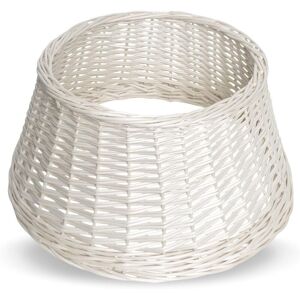 CREATIVE HOME Wicker Christmas Tree Skirt – White Round 52 cm x 27 cm CREATIVE HOME Wicker Christmas Tree Skirt – White Round 52 cm x 27 cm