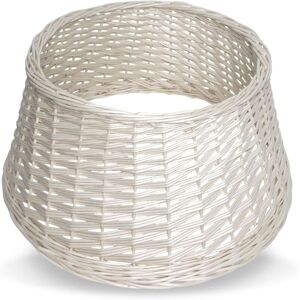 CREATIVE HOME Wicker Christmas Tree Skirt – White Round 46 cm x 24 cm CREATIVE HOME Wicker Christmas Tree Skirt – White Round 46 cm x 24 cm