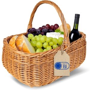 CREATIVE HOME Handmade Wicker Picnic Basket Natural 36 x 26 x 31 cm CREATIVE HOME Handmade Wicker Picnic Basket Natural 36 x 26 x 31 cm