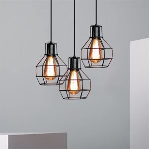 AXHUP 3-Light Vintage Industrial Pendant Light - Black AXHUP 3-Light Vintage Industrial Pendant Light - Black
