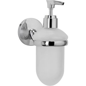 Croydex - Hampstead White Soap Dispenser with Chrome Wall Mount for Bathroom Croydex - Hampstead White Soap Dispenser with Chrome Wall Mount for Bathroom