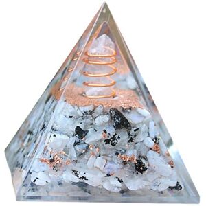 TLILY Crystal Pillar Crushed Stone Pyramid Ornaments, Home Crafts Resin Table Ornaments TLILY Crystal Pillar Crushed Stone Pyramid Ornaments, Home Crafts Resin Table Ornaments
