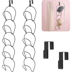 CSPARKV 10 Pack Cap Holder, Wall Mounted Hat Rack with 2 Door Hooks for Baseball Caps, Scarves, Handbags, Towels, Clothes, Ties (Black) CSPARKV 10 Pack Cap Holder, Wall Mounted Hat Rack with 2 Door Hooks for Baseball Caps, Scarves, Handbags, Towels, Clothes, Ties (Black)