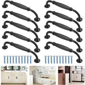 CSPARKV 10 Pcs Aluminum Alloy Cabinet Handles Wardrobe Handle with Screws Furniture Handle Rustproof Cabinet Door Handle for Drawer Wardrobes Shoes Cupboard CSPARKV 10 Pcs Aluminum Alloy Cabinet Handles Wardrobe Handle with Screws Furniture Handle Rustproof Cabinet Door Handle for Drawer Wardrobes Shoes Cupboard