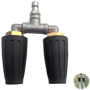 Csparkv - 10.5x13cm Dual Rotating Turbo Spray Nozzle, 3600PSI Rotating Turbo Nozzle Gun, 1/4' Quick Connect, Accessories for Garden Car Pressure Csparkv - 10.5x13cm Dual Rotating Turbo Spray Nozzle, 3600PSI Rotating Turbo Nozzle Gun, 1/4' Quick Connect, Accessories for Garden Car Pressure