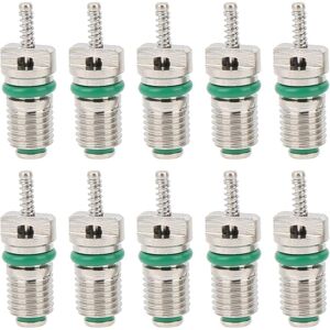 Csparkv - 10Pcs Air Conditioning Valve Core, R134a Automotive Air Conditioning Part Valve Core Air Conditioning Valve Core Kit for Most Cars Csparkv - 10Pcs Air Conditioning Valve Core, R134a Automotive Air Conditioning Part Valve Core Air Conditioning Valve Core Kit for Most Cars
