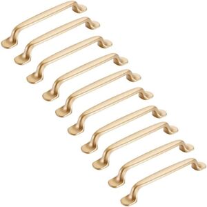 10pcs Gold Cabinet Handle 128mm-Furniture Handle Kitchen Cabinet Door Handles Cupboard - Csparkv 10pcs Gold Cabinet Handle 128mm-Furniture Handle Kitchen Cabinet Door Handles Cupboard - Csparkv