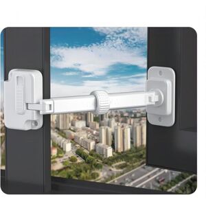Csparkv - 15.5×6×1cm)Child Safety Window Lock, 2 Pieces Adjustable Window Gap Size Window Limiter, Window Safety Locks for Toddlers and Pets Csparkv - 15.5×6×1cm)Child Safety Window Lock, 2 Pieces Adjustable Window Gap Size Window Limiter, Window Safety Locks for Toddlers and Pets