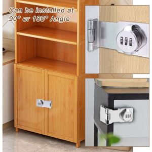 CSPARKV 2 Pack Combination Lock: Security Cabinet Lock, 4.5 Inch Digit Code Combination Lock, 3 Holes Combination Lock for Locker, Luggage, Cabinets CSPARKV 2 Pack Combination Lock: Security Cabinet Lock, 4.5 Inch Digit Code Combination Lock, 3 Holes Combination Lock for Locker, Luggage, Cabinets