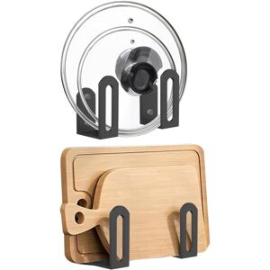 2 Pack Universal Pot Lid Organizer for Cabinet - Wall Mounted Pot Lid Holder for Kitchen 6'-13.5' - Csparkv 2 Pack Universal Pot Lid Organizer for Cabinet - Wall Mounted Pot Lid Holder for Kitchen 6'-13.5' - Csparkv