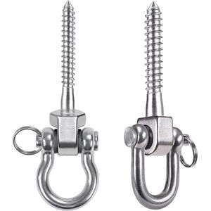 Csparkv - 2 Pcs Ceiling Hook 800KG Capacity 304 Stainless Steel Swing Hook Hammock Mount Screw-in Hook for Indoor Outdoor Playground Yoga, Hanging Csparkv - 2 Pcs Ceiling Hook 800KG Capacity 304 Stainless Steel Swing Hook Hammock Mount Screw-in Hook for Indoor Outdoor Playground Yoga, Hanging