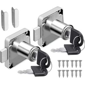 Csparkv - 22mm Cam Lock, Mailbox Lock Cupboard Security Cabinet Lock with Key Different for Furniture, Cabinet, Mailbox, Drawer, Desk (2, 22mm) Csparkv - 22mm Cam Lock, Mailbox Lock Cupboard Security Cabinet Lock with Key Different for Furniture, Cabinet, Mailbox, Drawer, Desk (2, 22mm)