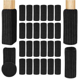 Csparkv - 24pcs Chair Leg Socks, Felt Furniture Chair Socks, Non-Slip Chair Leg Caps, Prevent Scratches and Noise, Black Csparkv - 24pcs Chair Leg Socks, Felt Furniture Chair Socks, Non-Slip Chair Leg Caps, Prevent Scratches and Noise, Black