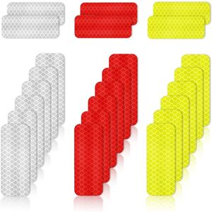 24Pcs Reflective Tape Sticker Safety Warning Reflectors for Clothing Backpacks Motorcycles Bicycles Reflector Stickers 3 8cm/1.18 3.15inch - Csparkv 24Pcs Reflective Tape Sticker Safety Warning Reflectors for Clothing Backpacks Motorcycles Bicycles Reflector Stickers 3 8cm/1.18 3.15inch - Csparkv