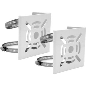 CSPARKV 2pack Small Size Universal Vertical Pole Mount for Security Camera, Solid Metal Bracket Corner Holder with Buckles, Suitable for CCTV Cameras CSPARKV 2pack Small Size Universal Vertical Pole Mount for Security Camera, Solid Metal Bracket Corner Holder with Buckles, Suitable for CCTV Cameras