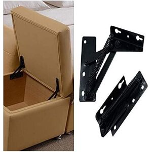 Csparkv - 2pcs 80 Degree Folding Lift Support Black Spring Hinges Are Widely Used In Sofa Hinge Pushers, Furniture Storage Bracket Hinges Csparkv - 2pcs 80 Degree Folding Lift Support Black Spring Hinges Are Widely Used In Sofa Hinge Pushers, Furniture Storage Bracket Hinges
