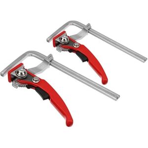 Csparkv - 2pcs Alloy Steel Quick Ratchet Chainsaw Guide Bar Clamp for mft Table and Guide Rail System Woodworking Clamp Csparkv - 2pcs Alloy Steel Quick Ratchet Chainsaw Guide Bar Clamp for mft Table and Guide Rail System Woodworking Clamp