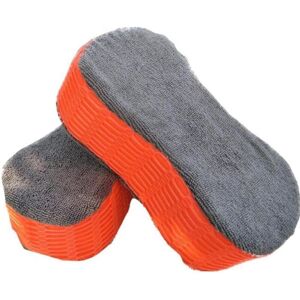 2Pcs Car Wash Sponge Microfiber Scratch-Free Car Wash Detailing Sponge Cleaning Brushes - Csparkv 2Pcs Car Wash Sponge Microfiber Scratch-Free Car Wash Detailing Sponge Cleaning Brushes - Csparkv