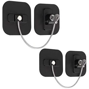 Csparkv - 2pcs Child Window Lock Safety Window Block Window Lock Child Safety Protection Baby Strap 304 Stainless Steel Cable Cabinet Door Lock Csparkv - 2pcs Child Window Lock Safety Window Block Window Lock Child Safety Protection Baby Strap 304 Stainless Steel Cable Cabinet Door Lock