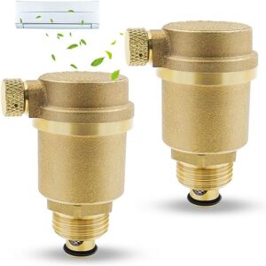 Csparkv - 2pcs DN15 Brass Automatic Drain Valve for Solar Water Heater Pressure Relief Csparkv - 2pcs DN15 Brass Automatic Drain Valve for Solar Water Heater Pressure Relief