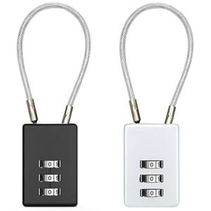Csparkv - 2PCS Luggage Lock, Code Lock, 3 Digit Travel Lock, Combination Lock for Travel Luggage(Black,Grey) Csparkv - 2PCS Luggage Lock, Code Lock, 3 Digit Travel Lock, Combination Lock for Travel Luggage(Black,Grey)