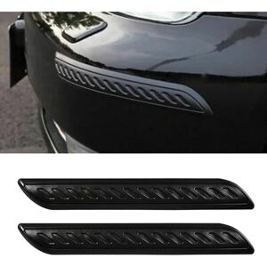 CSPARKV 2pcs Universal Car Corner Bumper Guard, Anti-Scratch Strips Stickers, Car Bumper (Black-2PCS) CSPARKV 2pcs Universal Car Corner Bumper Guard, Anti-Scratch Strips Stickers, Car Bumper (Black-2PCS)