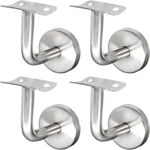 Csparkv - 304 Stainless Steel Handrail Bracket for Staircase Railing Wall Mount Wooden Railing Silver (4 Pieces) Csparkv - 304 Stainless Steel Handrail Bracket for Staircase Railing Wall Mount Wooden Railing Silver (4 Pieces)