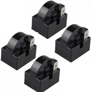 Csparkv - 4Pcs 15 Ohm 220V Single Pin ptc Start Relay for Refrigerator Freezer Compressor Black(1 Foot) Csparkv - 4Pcs 15 Ohm 220V Single Pin ptc Start Relay for Refrigerator Freezer Compressor Black(1 Foot)