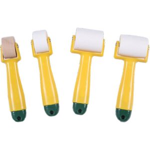 Csparkv - 4Pcs Paint Roller, Hand Pressure Roller, Plastic Rollers, for Wallpaper Sewing Decorative Tools Csparkv - 4Pcs Paint Roller, Hand Pressure Roller, Plastic Rollers, for Wallpaper Sewing Decorative Tools