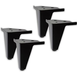CSPARKV 4X Furniture and Sofa Legs gemme Black Model - Set of 4 Metal Legs - Elegant Design Legs for Armchairs and Cabinets - Black Color - Height 105 mm CSPARKV 4X Furniture and Sofa Legs gemme Black Model - Set of 4 Metal Legs - Elegant Design Legs for Armchairs and Cabinets - Black Color - Height 105 mm