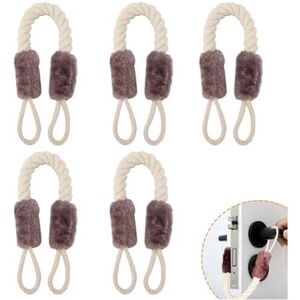 Csparkv - 5Pcs Anti Pinch Door Cords Prevent Finger Injuries Multifunctional Soft Cotton Rope 60cm Csparkv - 5Pcs Anti Pinch Door Cords Prevent Finger Injuries Multifunctional Soft Cotton Rope 60cm