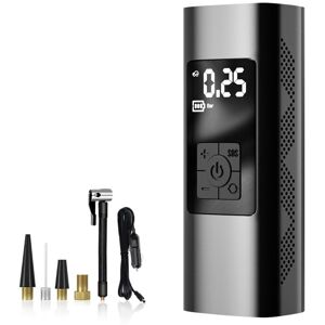 Csparkv - 6000mAh Mini Electric Air Pump, Portable Air Compressor Cordless Tire Inflator 150PSI with Digital lcd Display, Electric Bike Pump with led Csparkv - 6000mAh Mini Electric Air Pump, Portable Air Compressor Cordless Tire Inflator 150PSI with Digital lcd Display, Electric Bike Pump with led