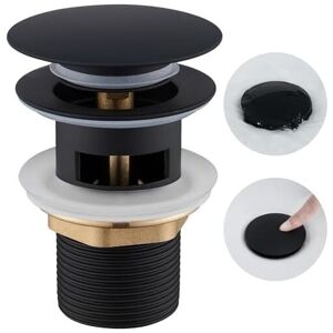 Csparkv - 6.6×6.6×8cm)Sink Plug with Overflow, Bathroom Sink Plug, Pop-up Clic Clac Anti-clogging Waste Plug, Universal Standard-G 1 ¼, Finish Csparkv - 6.6×6.6×8cm)Sink Plug with Overflow, Bathroom Sink Plug, Pop-up Clic Clac Anti-clogging Waste Plug, Universal Standard-G 1 ¼, Finish