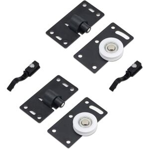 Csparkv - Black)2 Sets Sliding Door Roller, Furniture Roller Wheels, Mute Nylon Wheels Gear Track Kits, for Closet Cabinet Wardrobe Window Csparkv - Black)2 Sets Sliding Door Roller, Furniture Roller Wheels, Mute Nylon Wheels Gear Track Kits, for Closet Cabinet Wardrobe Window