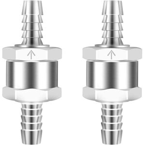CSPARKV Check Valve 2Pcs 8mm Aluminum Alloy Fuel Valve One Way Check Valve for Petrol Diesel Carburetor Low Pressure Fuel Systems CSPARKV Check Valve 2Pcs 8mm Aluminum Alloy Fuel Valve One Way Check Valve for Petrol Diesel Carburetor Low Pressure Fuel Systems