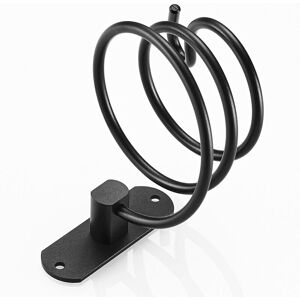 Csparkv - Hair Dryer Holder Aluminum Wall Mounted Hair Dryer Rack Cable Holder for Kitchen Bathroom Bathroom Accessories(Black) Csparkv - Hair Dryer Holder Aluminum Wall Mounted Hair Dryer Rack Cable Holder for Kitchen Bathroom Bathroom Accessories(Black)