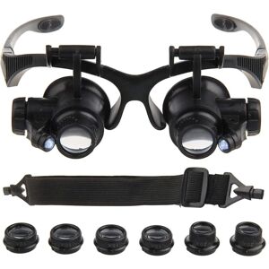 Csparkv - Head Mount Magnifier, Loupe, Magnifying Glass, Jeweler's Loupe, Watch Repair Kit for Reading, Jewelry Repair, Electronics Repair (Black) Csparkv - Head Mount Magnifier, Loupe, Magnifying Glass, Jeweler's Loupe, Watch Repair Kit for Reading, Jewelry Repair, Electronics Repair (Black)