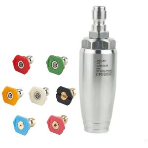 CSPARKV High Pressure Rotating Nozzle, Rotating Turbo Nozzle for Pressure Washer, 350 Bar, Stainless Steel, 1/4 Quick Connector, Spray Nozzle Tips Kit CSPARKV High Pressure Rotating Nozzle, Rotating Turbo Nozzle for Pressure Washer, 350 Bar, Stainless Steel, 1/4 Quick Connector, Spray Nozzle Tips Kit