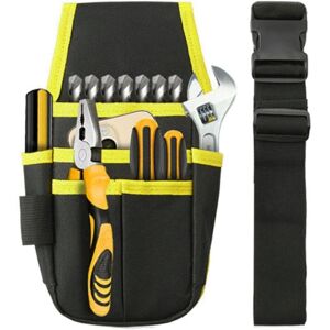 CSPARKV Professional Tool Bag, Electrician Tool Belt, Tool Holder Belt Bag, Professional Electrician Pouch, Hardware Storage Belt Bag for Plumbers(Yellow) CSPARKV Professional Tool Bag, Electrician Tool Belt, Tool Holder Belt Bag, Professional Electrician Pouch, Hardware Storage Belt Bag for Plumbers(Yellow)