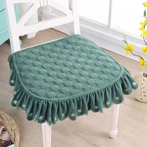 CSPARKV Set of 4 Chair Cushions with Ruffle, Dining Chair Cushion, Chair Pads with Ties, Decor Kitchen Seat Cushion Covers Non-Slip Washable Dark Green CSPARKV Set of 4 Chair Cushions with Ruffle, Dining Chair Cushion, Chair Pads with Ties, Decor Kitchen Seat Cushion Covers Non-Slip Washable Dark Green