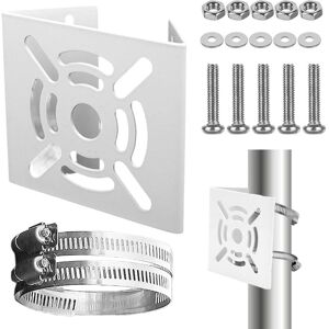 CSPARKV Surveillance Camera Mounting Bracket: Vertical Surveillance Camera Bracket with 2 Buckles and 6 Screws, Tube Bracket for cctv Camera, Solar Panel CSPARKV Surveillance Camera Mounting Bracket: Vertical Surveillance Camera Bracket with 2 Buckles and 6 Screws, Tube Bracket for cctv Camera, Solar Panel