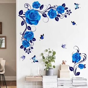 Csparkv - Wall Stickers Flowers Pink Blue 3D Butterfly Wall Sticker Peonies Flowers Deco Stickers Bathroom Living Room Bedroom Kids Baby Decoration Csparkv - Wall Stickers Flowers Pink Blue 3D Butterfly Wall Sticker Peonies Flowers Deco Stickers Bathroom Living Room Bedroom Kids Baby Decoration