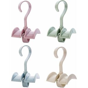 DHKLFA Cswek Rotating Handbag Hanger Storage Rack Cabinet Organizer Hooks for Bag Belt Tie Scarf 4 Colors Set of 4 - Pink+Blue+Green+Beige - 4, DHKLFA Cswek Rotating Handbag Hanger Storage Rack Cabinet Organizer Hooks for Bag Belt Tie Scarf 4 Colors Set of 4 - Pink+Blue+Green+Beige - 4,