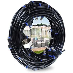 Tinor - ct Outdoor Mist Sprayer, 10m Patio Mist Sprayer with 9 Mist Nozzles + 1 Spare Nozzles + 1 Mist Hose Cutter Tool for Patio Garden Greenhouse Tinor - ct Outdoor Mist Sprayer, 10m Patio Mist Sprayer with 9 Mist Nozzles + 1 Spare Nozzles + 1 Mist Hose Cutter Tool for Patio Garden Greenhouse