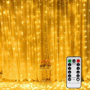 DEWDAT Curtain Lights, Window Fairy Lights 300 LEDs 3m3m, 8 Lighting Modes, Atmosphere for Decoration Christmas, Wedding, Birthday, Balcony, Terrace, DEWDAT Curtain Lights, Window Fairy Lights 300 LEDs 3m3m, 8 Lighting Modes, Atmosphere for Decoration Christmas, Wedding, Birthday, Balcony, Terrace,