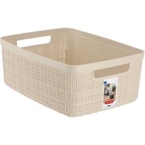 5L Curver jute storage container, cream-colored 5L Curver jute storage container, cream-colored